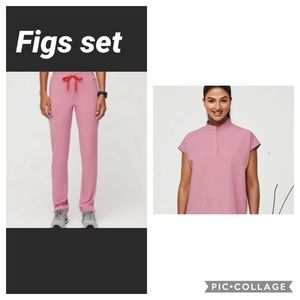 Figs chalk pink set